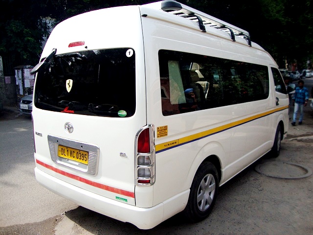 Hire Seater Toyota Hiace Van Toyota Minivan Rental Delhi Seater