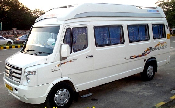 15 Seater Tempo Traveller Hire India, Luxury Passenger Minivan Rental Delhi